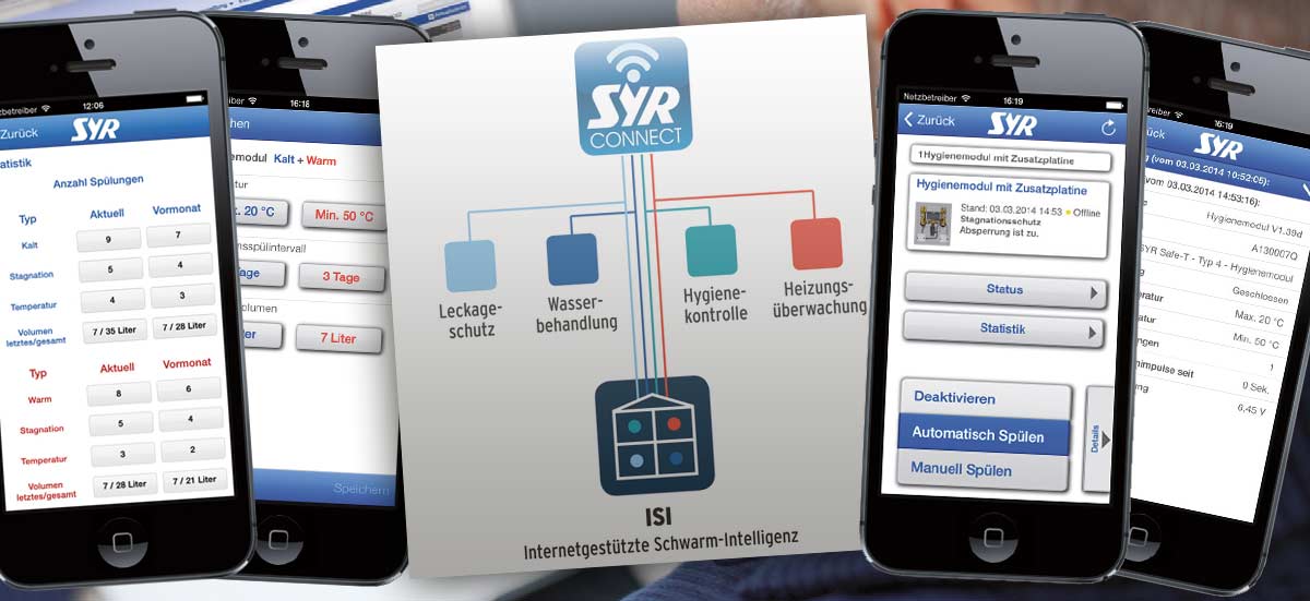 Die SYR App für die Wasser-Hausinstallation